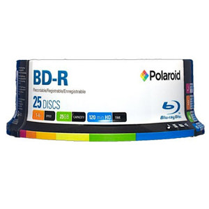 Polaroid BD-R Write Once Blu-Ray Disc, 25-Pack Spindle: Picture 1 regular