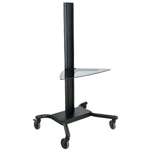 Peerless SmartMount Display-Specific Cart with Tinted Glass Shelf: Picture 1 regular