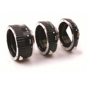  Phottix 3 Ring Auto-Focus Macro Extension Tube Set for Canon EF Lens Mount, Metal 