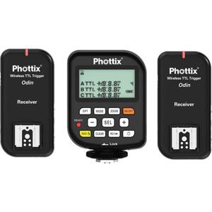  Phottix Odin TTL Flash Trigger for Nikon, 2 Receivers 
