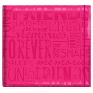MBI Embossed Gloss Expressions 12x12in Scrapbook, Pink: Picture 1 regular