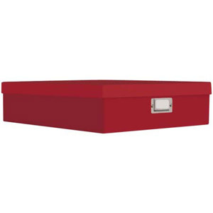 Pioneer Archival Scrapbooking Storage Box OB12S BRIGHT RED