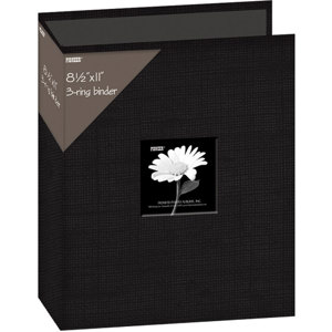 Pioneer 3 Ring Binder Frame Scrapbook, 8x12, Deep Black: Picture 1 regular