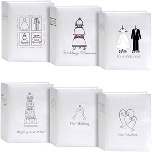 Pioneer WBT46 4x6 White Cover Bound Wedding Album: Picture 1 regular