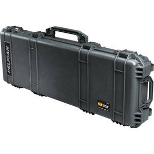  Pelican 1720 Watertight 42" Gun Case with Foam Insert & Wheels, Charcoal Black 