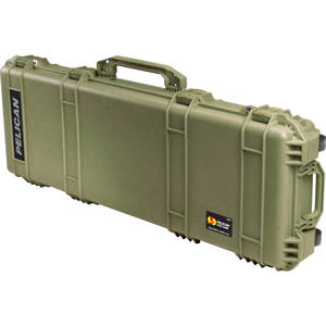  Pelican 1720 Watertight 42" Gun Case with Foam Insert & Wheels, Olive Drab 