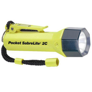  Pelican Pocket Sabre 2C, Xenon Flashlight with 2 "C" Batteries - Yellow 