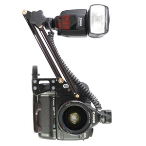  ProMediaGear BGG Guillotine Flash Bracket for Cameras with Vertical Grip or Battery Pack - with Universal Bracket Plate 