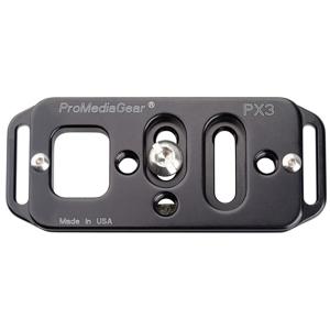  ProMediaGear PX3 Universal Plate 3" Long - for Cameras, Video Cameras and Lenses 