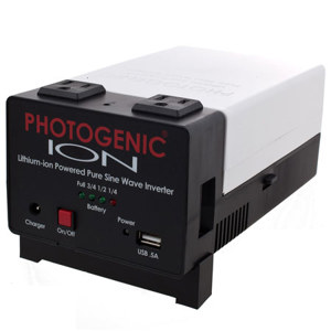  Photogenic Lithium- Powered Pure Sine Wave Inverter - Portable Power for Studio Lights 