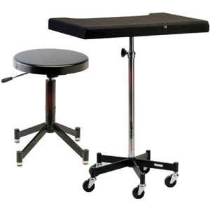  Photogenic TONY Posing Table with Casters and the PG341B Posing Stool (7826SP) 