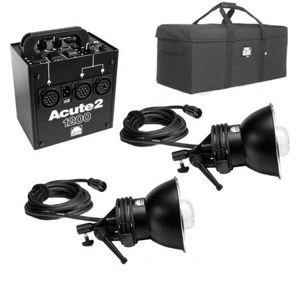  Profoto Acute2 1200ws ProValue Pack with Power Pack, 2 Flash Heads & Custom Tenba Air Case. 