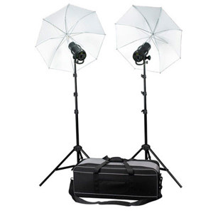  Profoto D1 Air 2 Head Studio Kit, 500W/s D1 Air Monolight, 1,000W/s D1 Air Monolight, 2 Stands, 2 Umbrellas 
