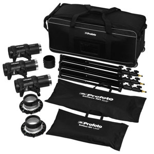  Profoto D1 1- 1000W/s / 2- 500W/s Monolight Studio Kit with Air Remote 