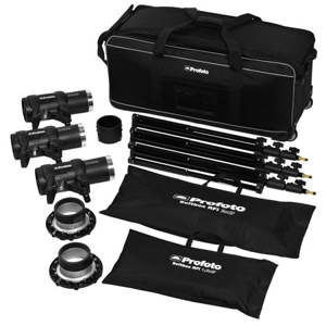  Profoto D1 2- 1000W/s / 1- 500W/s Monolight Studio Kit with Air Remote 