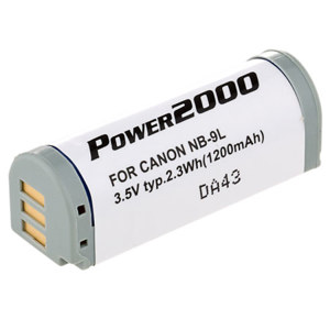 Image :  Power2000 NB-9L Replacement Lithium-Ion Battery 3.6 volt 1200mAh for Canon Powershot SD4500IS Digital Camera 
