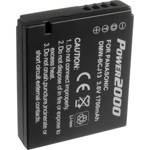 Image :  Power2000 DMW-BCJ13 Replacement Lithium Ion Battery for Panasonic Digital Cameras 