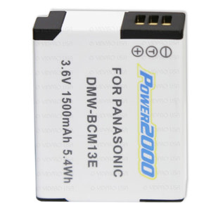 Image :  Power2000 DMW-BCM13E Replacement Lithium Ion Battery 3.6v 1400 mAh for Panasonic Digital Cameras 