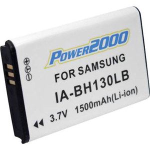 Power2000 IA-BH130LB Replacement 3.7v 1500mAh Lithium Ion Battery for the Samsung IA-BH130LB Digital Camera Battery. Thumbnail Image