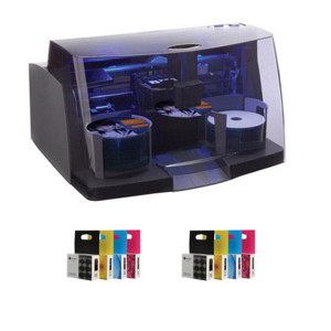  Primera Technology Bravo 4100 Auto Printer - Bundle - with 2x  53606 Ink Cartridges (Cyan, Magenta, Yellow, Black) 