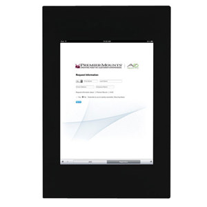 Premier Mounts IPM-700 Fully Enclosed Mounting Frame for iPad, Black: Picture 1 regular