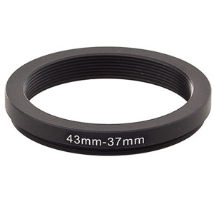  Adorama Step-Down Adapter Ring 43mm Lens to 37mm Filter Size 