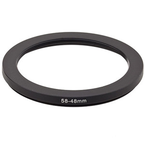  Adorama Step-Down Adapter Ring 58mm Lens to 48mm Filter Size 