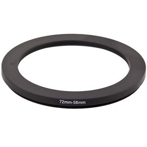  Adorama Step-Down Adapter Ring 72mm Lens to 58mm Filter Size 