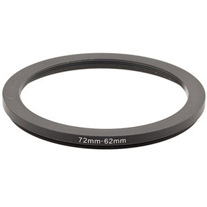  Adorama Step-Down Adapter Ring 72mm Lens to 62mm Filter Size 