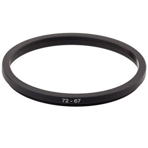  Adorama Step-Down Adapter Ring 72mm Lens to 67mm Filter Size 