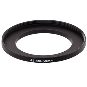  ProOptic Step-Up Adapter Ring 43mm Lens to 58mm Filter Size 