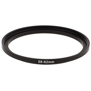  ProOptic Step-Up Adapter Ring 58mm Lens to 62mm Filter Size 