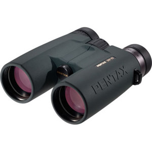  Pentax 10x43 DCF ED, Water Proof Roof Prism Binocular with 6.0 Degree Angle of View, Dark Green & Black 