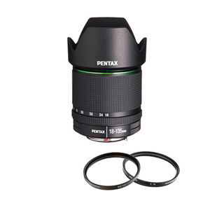  Pentax SMCP-DA 18-135mm f/3.5-5.6 AL (IF) DC WR Zoom Lens Kit for DSLRs - with two Free Filters (62mm UV Filter and 62mm Circular Polarizer Filter) 