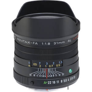  Pentax SMCP-FA 31mm f/1.8 AL Wide Angle Auto Focus, Limited Edition Lens - Black 