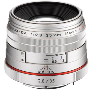  Pentax SMCP-DA 35mm f/2.8 HD Macro Limited Lens - Silver, U.S.A. Warranty 