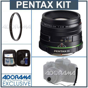 Pentax SMCP-DA 35mm f/2.8 Macro Limited Wide Angle Auto Focus Lens Kit 21730 K