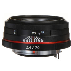  Pentax SMCP-DA 70mm f/2.4 ED Limited Edition Lens for DSLR Cameras - Black, U.S.A. Warranty 