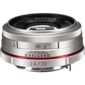  Pentax SMCP-DA 70mm f/2.4 ED Limited Edition Lens for DSLR Cameras - Silver, U.S.A. Warranty 