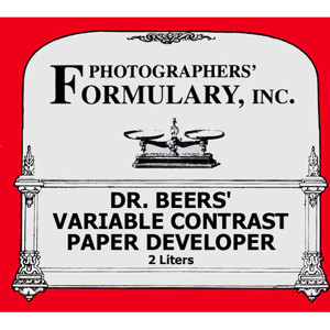 Photographers' Formulary Dr Beer's Variable Contrast Paper Developer 2 Liters Makes 4-6 Liters 020120