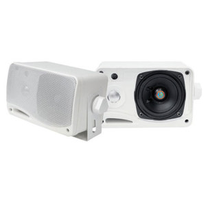 Pyle PLMR24 3.5" 200 Watt 3-Way Weather Proof Mini Box Speaker System PLMR24