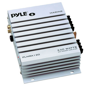 Pyle PLMRA120 2 Channel 240 Watts Waterproof Marine Amplifier PLMRA120