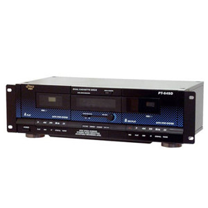 Pyle PT649D Rack-mountable Dual Cassette Player PT649D