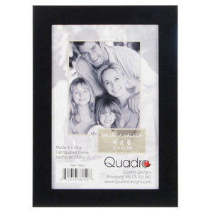 Quadro Designs Black Sliding Metal Frame, For a 4x6