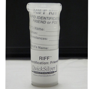  QuickSilver Analytics Rapid Identification / Friend or Foe (RIFF) Gun Shot Residue Kit, Case of 50 