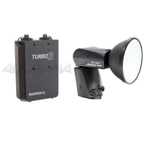  Quantum Trio Basic QF8BN Flash for Nikon TTL - without Built in Radio - Bundle - with  Turbo 3 Rechargeable Battery 
