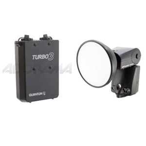  Quantum QF8C Qflash TRIO, Shoe Mounted Flash, Built-in TTL TTL Radio for Canon Digital SLRs - Bundle - with  Turbo 3 Rechargeable Battery 