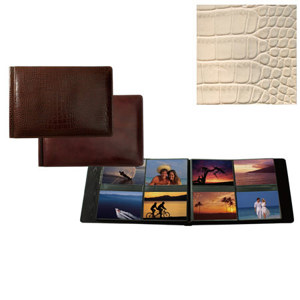 Raika #178 Handcrafted Leather 4x6 4-Up Album - Bone: Picture 1 regular