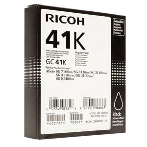  Ricoh GC41 Print Ink Cartridge for SG 3110DNw & SG 3110DN Printers, Black 