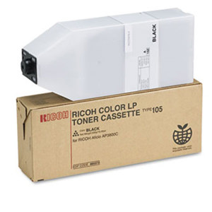 Ricoh Type 105 Black Toner Cartridge, 20000 Page Yield 